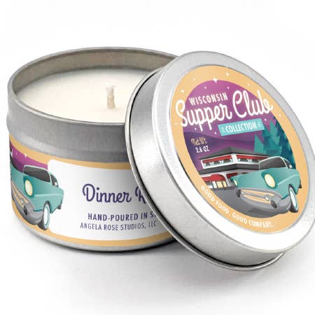 "Dinner Reservation" 100% Soy Travel Tin Candle