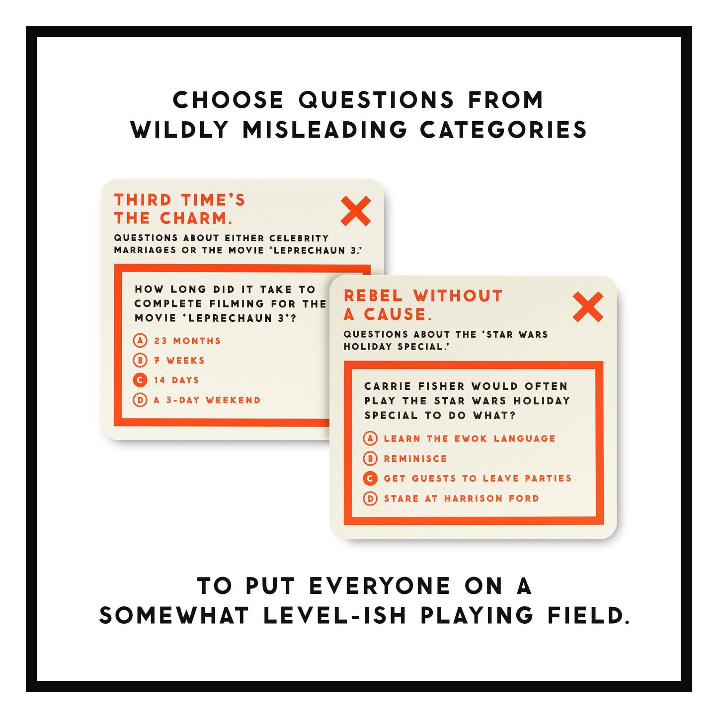 Delightfully Useless Trivia Card Game