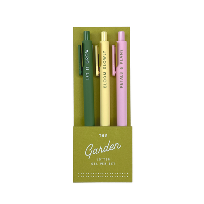 Garden Jotter Gel Pens: Set of 3