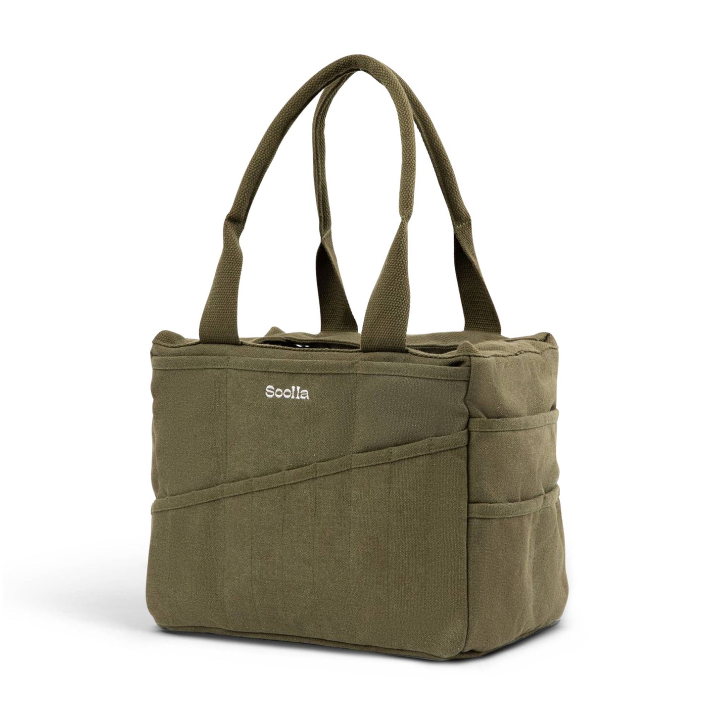 Soolla Studio Artist Bag, Forest Green - For Crafts, Journaling, and Hobbies