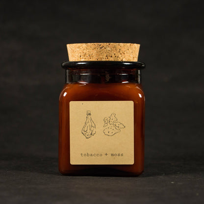Tobacco + Moss 7.5 oz 100% Soy Candle