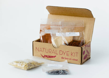 Beginner-Friendly Natural Dye Kit - Logwood, Osage, Madder, and Cochineal