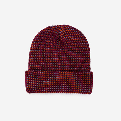 Multicolor Grid Unisex Knit Beanie