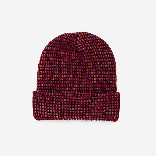 Multicolor Grid Unisex Knit Beanie