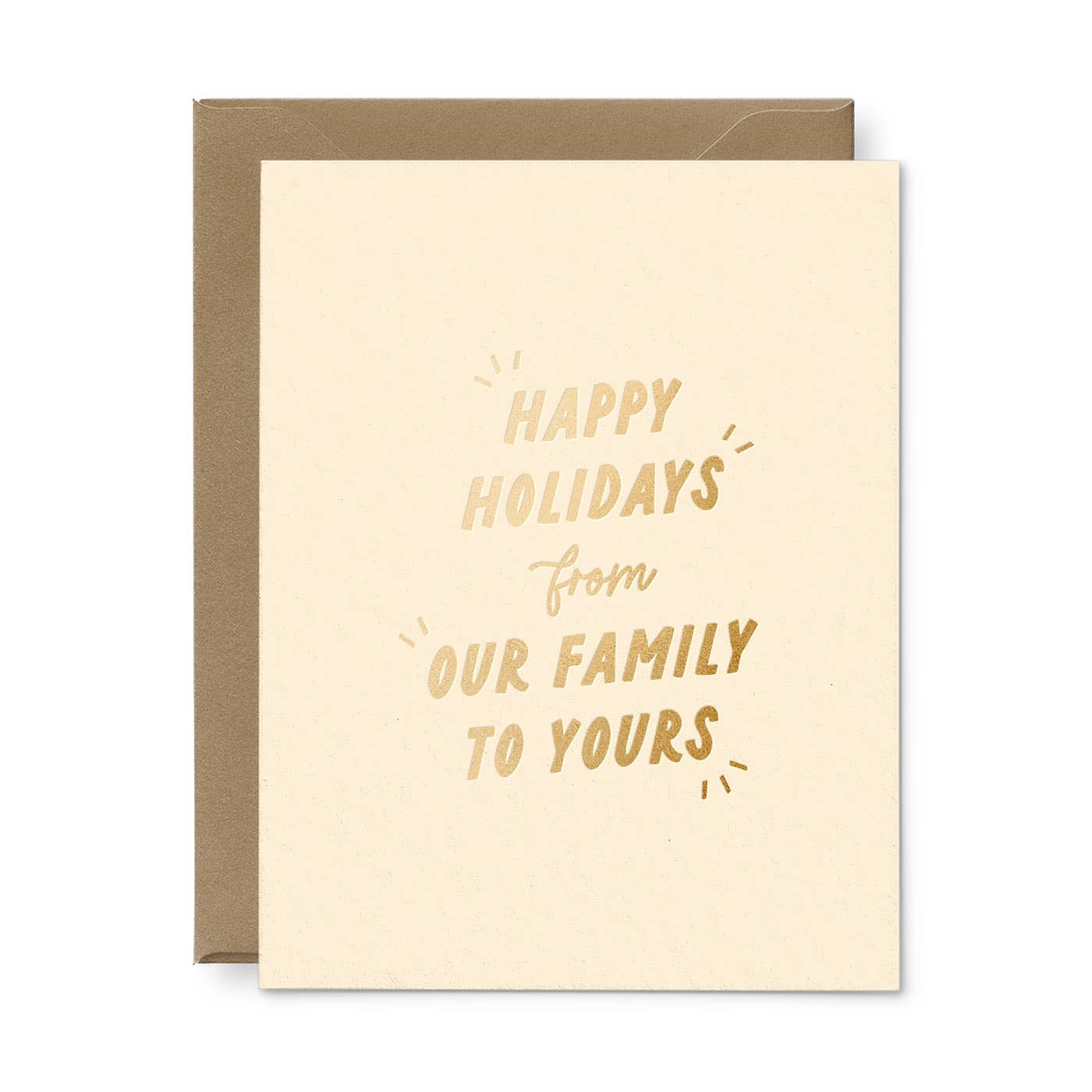 "From Our Family To Yours" Holiday Greeting Card