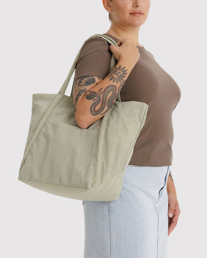 BAGGU Cloud Bag Roomy Packable Tote in Celadon