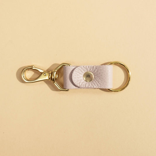 Keychain - Light Lilac Leather