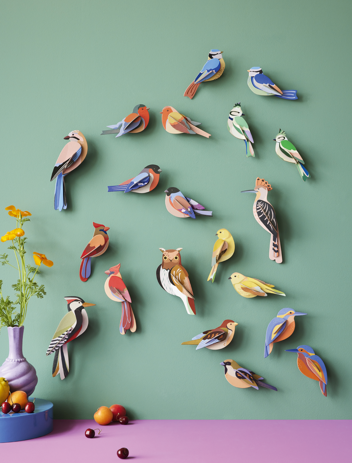 Pair of Sparrows DIY 3D Wall Art