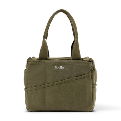 Soolla Studio Artist Bag, Forest Green - For Crafts, Journaling, and Hobbies