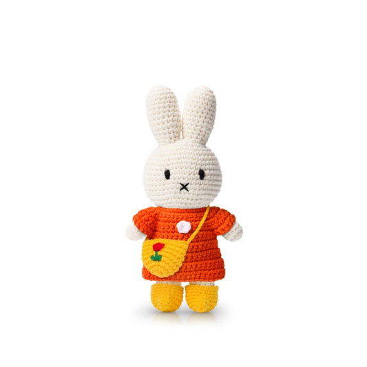 Hand-Crocheted Miffy Doll and her Tulip Bag