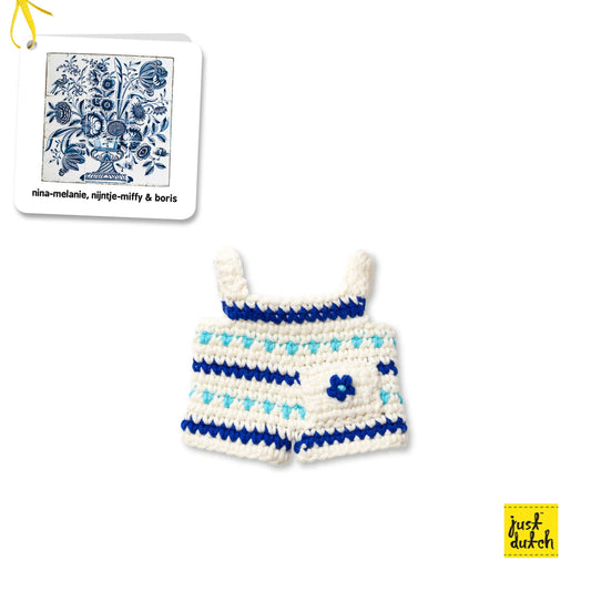 Miffy's Delft Blue Striped Overalls