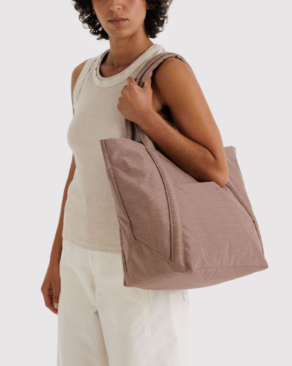 BAGGU Cloud Bag Roomy Packable Tote in Toasted Almond