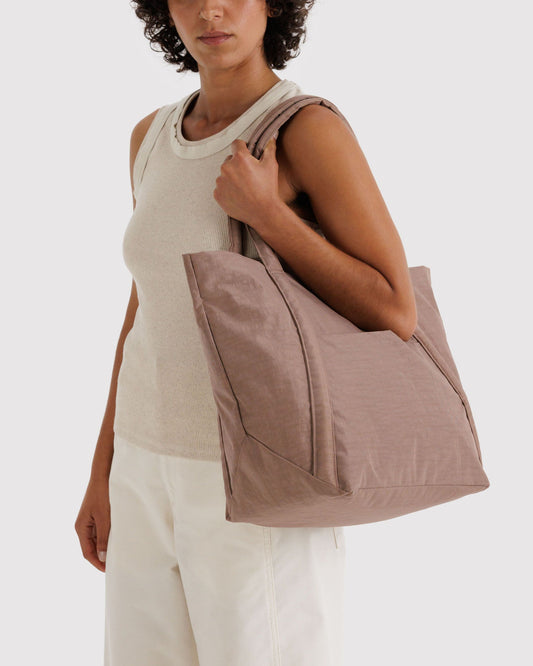 BAGGU Cloud Bag Roomy Packable Tote in Toasted Almond