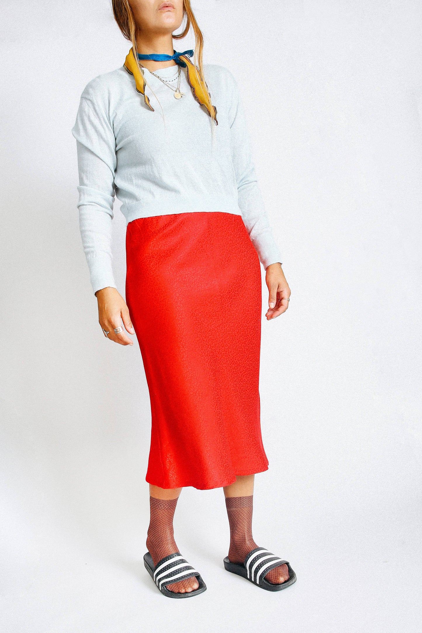 Ollie Patterned Sheer Nylon Ankle Sock (Women's Sizing)