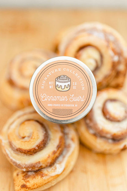 Cinnamon Swirl 100% Soy Travel Tin Candle