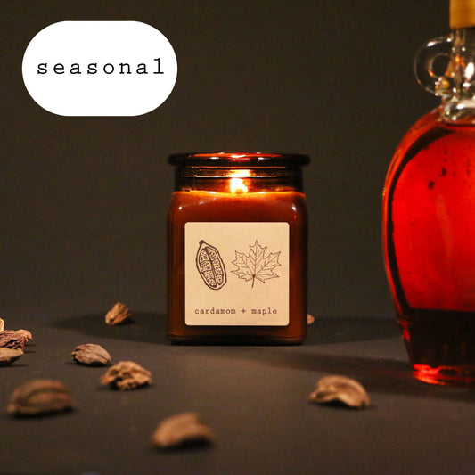Cardamom + Maple 7.5 oz 100% Soy Candle