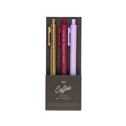 Gel Pen Set - Coffee