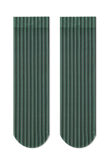 Ollie Patterned Sheer Nylon Ankle Sock (Women's Sizing)