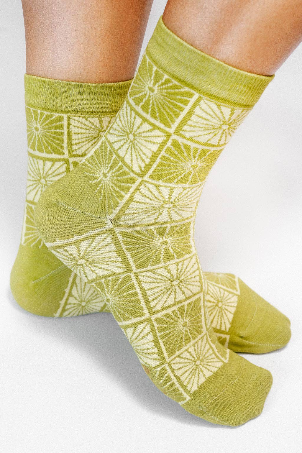 Flower Checkers Knit Ankle Sock by The SoulShine Co (Women's Sizing)