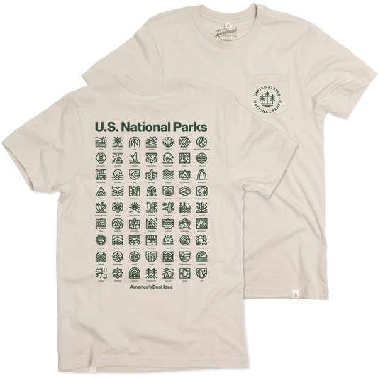 U.S. National Parks Icons Pocket Tee