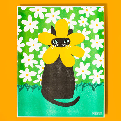 Rarest Bloom 11"x14" Risograph Print