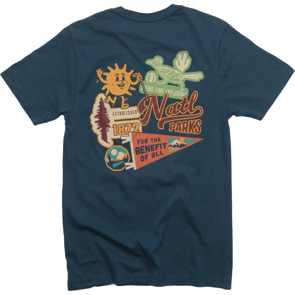 "National Park Emblems" Unisex Tee in Navy