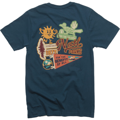 "National Park Emblems" Unisex Tee in Navy