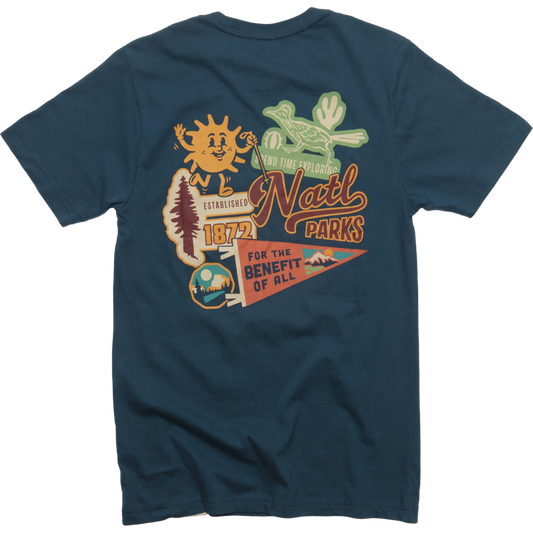 "National Park Emblems" Unisex Tee in Navy