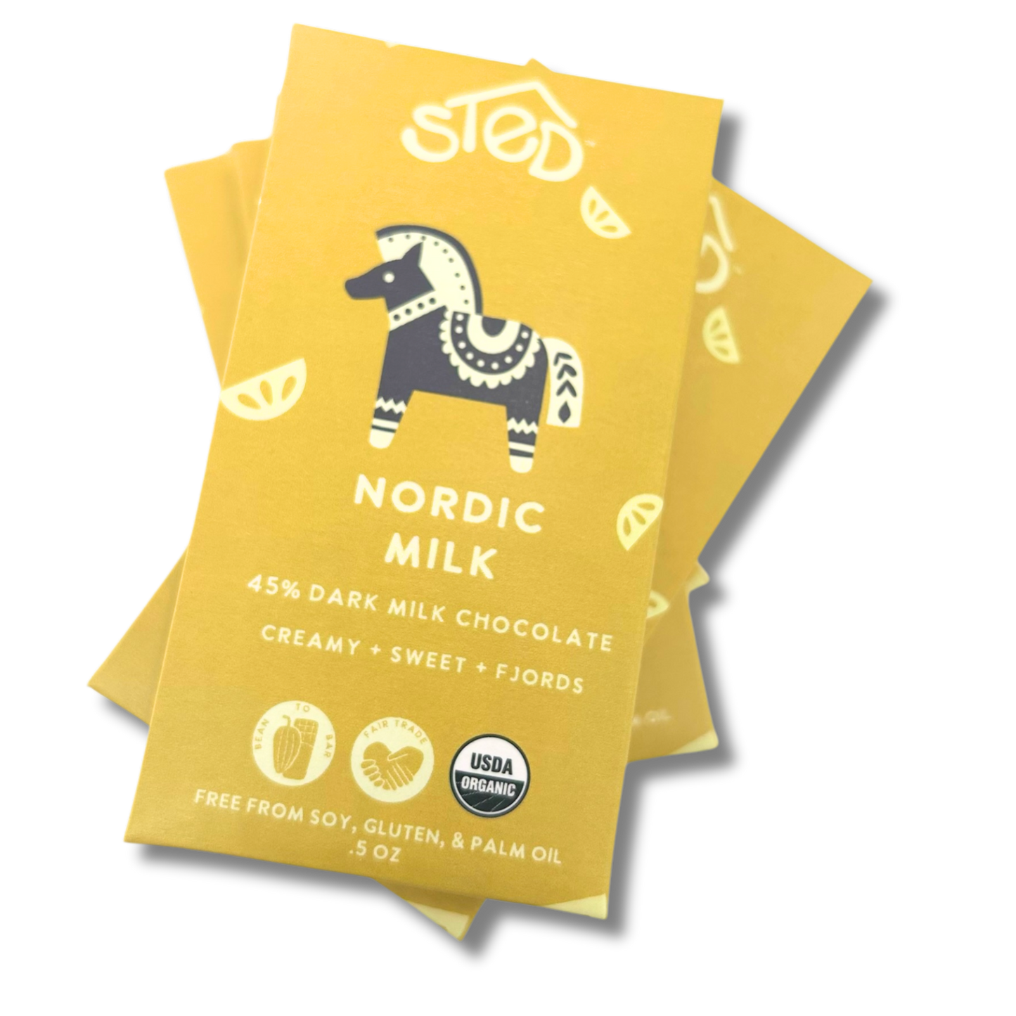 Sted Chocolate Mini Snack Size Bar: Nordic Milk