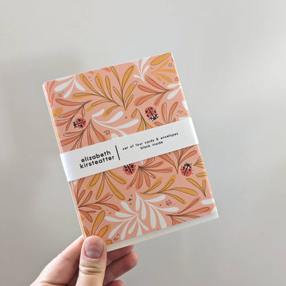 Ladybug Greeting Cards | Four Pack of Notecards