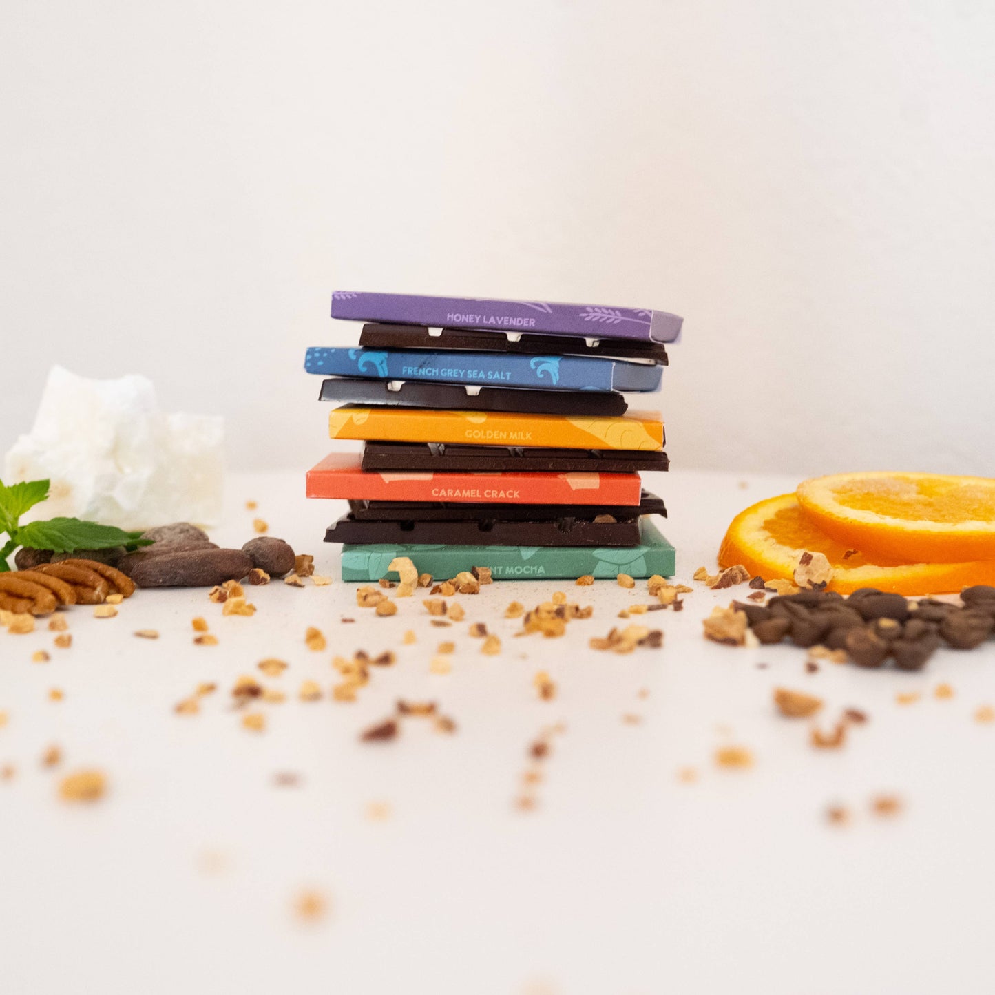 Sted Chocolate Mini Snack Size Bar: French Grey Sea Salt