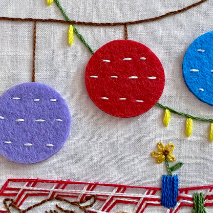 "Purrfect Picnic" Cat Craft DIY Embroidery Kit