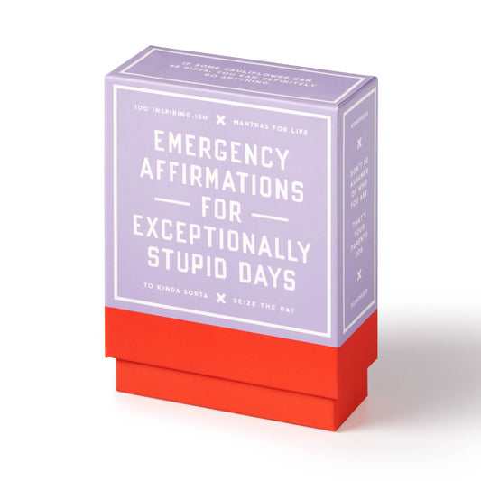 "Emergency Affirmations Exceptionally Stupid Days" Card Deck
