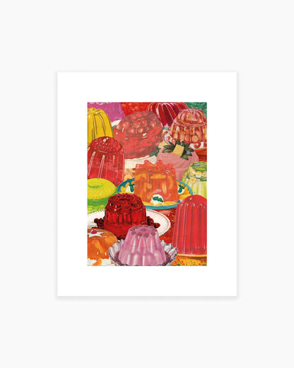 "Wiggle" Vintage Jello Collage 8"x10" Art Print by Julia Walck