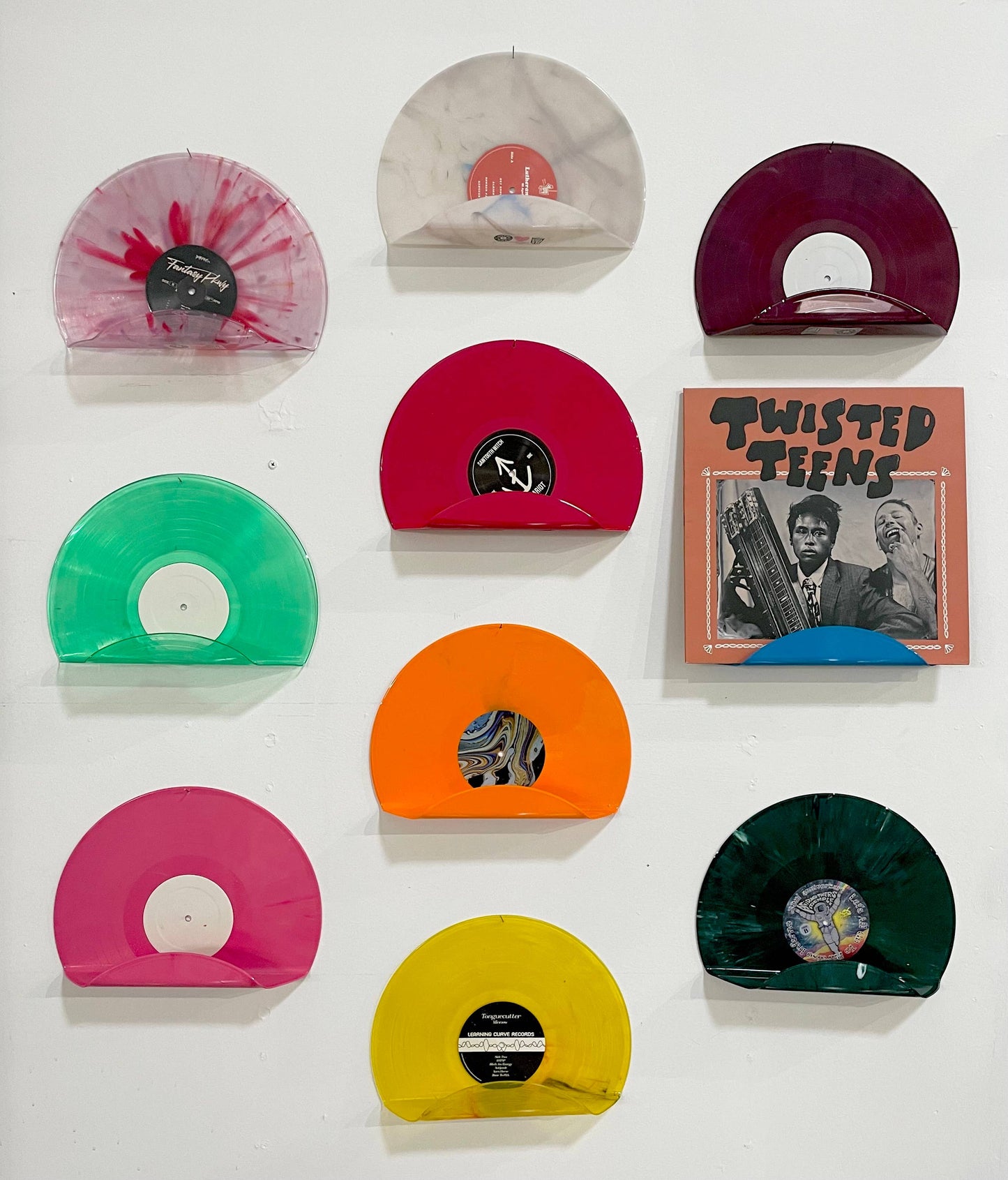 "Now Spinning" LP Record Vinyl Display Shelf