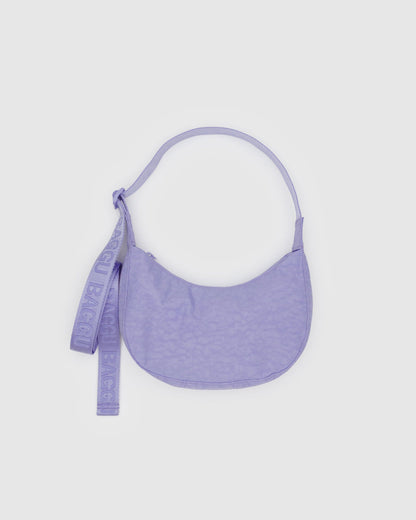 BAGGU Small Nylon Crescent Bag in Wisteria