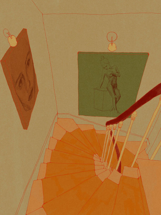 Staircase Giclee Print by Stephanie Browne - 11"x14"