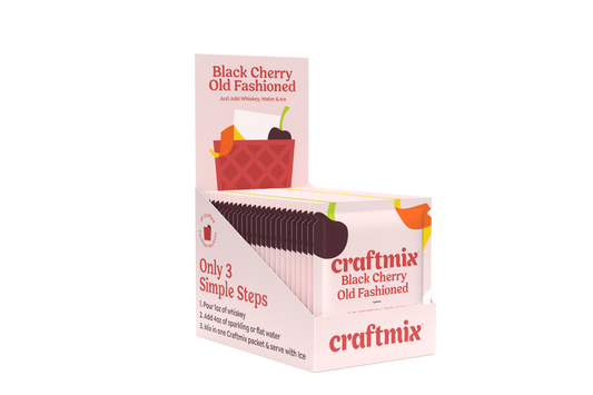 Black Cherry Old Fashioned Cocktail Mixer - 24ct Caddy