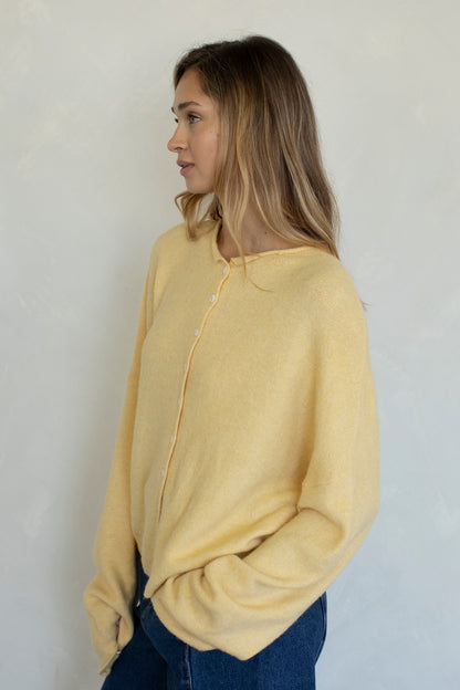 Lightweight Cozy Piper Cardigan by Things Between - Honey
