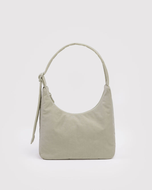 BAGGU Mini Nylon Shoulder Bag in Celadon