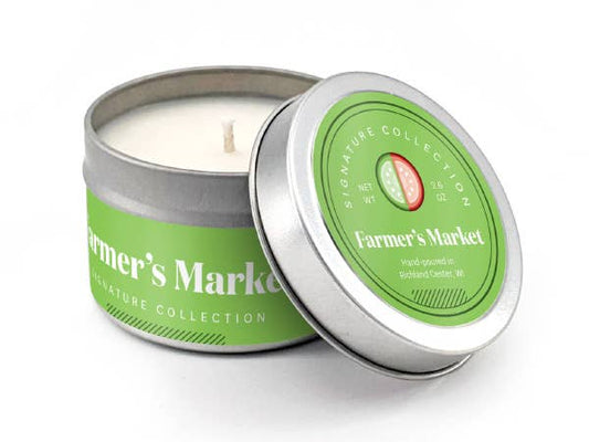 Farmers Market Soy Candle, Cucumber Scent, Fresh Scent