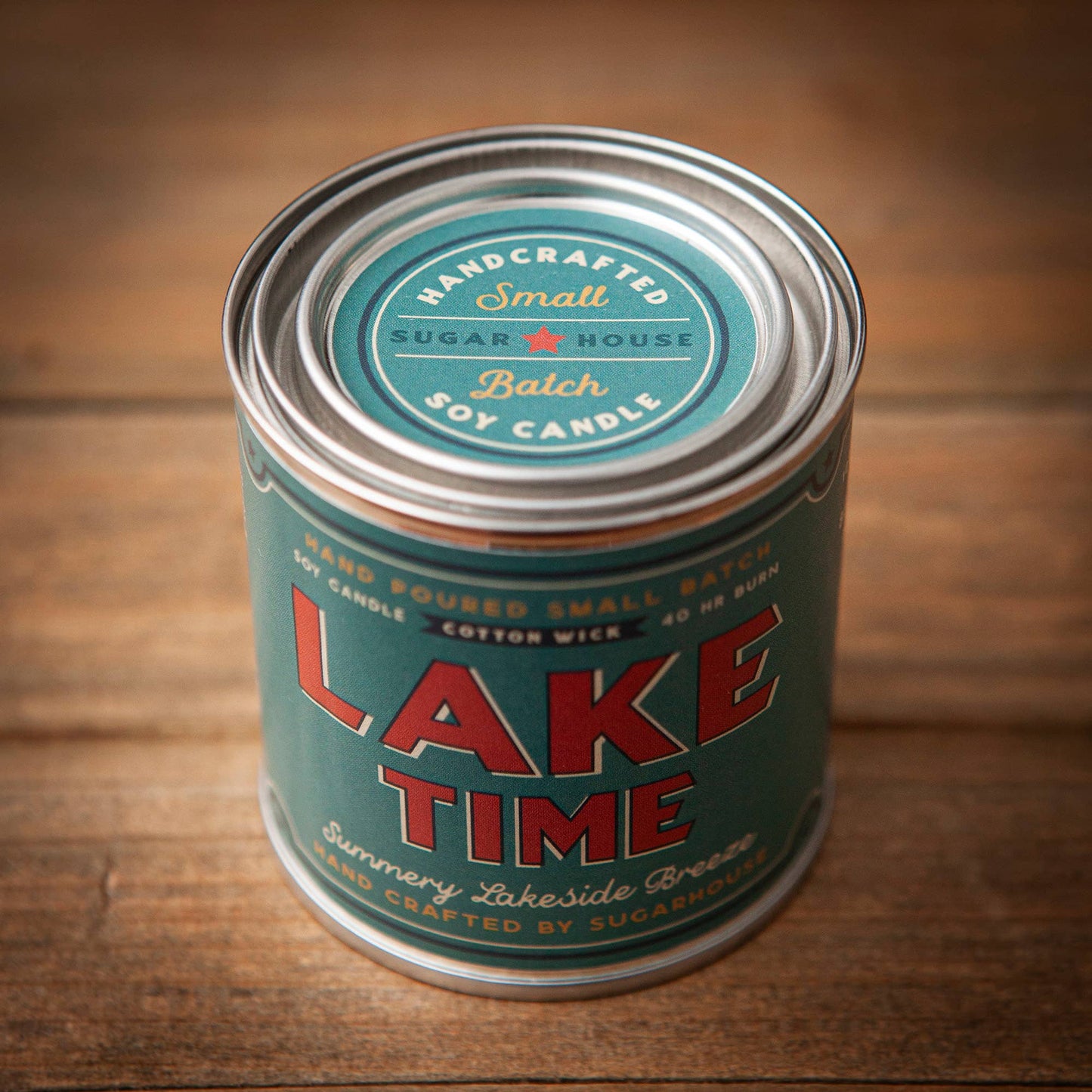 Lake Time 100% Soy Paint Can Candle - 8oz.