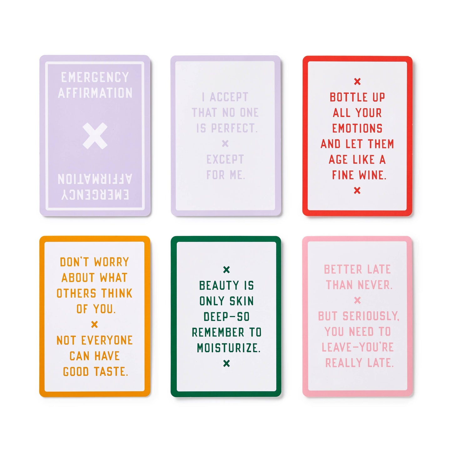 "Emergency Affirmations Exceptionally Stupid Days" Card Deck