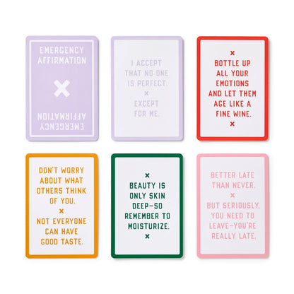 "Emergency Affirmations Exceptionally Stupid Days" Card Deck