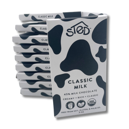 Sted Chocolate Mini Snack Size Bar: Classic Milk