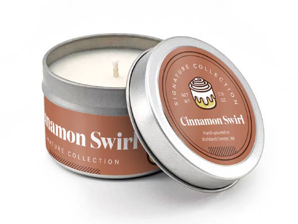 Cinnamon Swirl Soy Candle, Cinnamon Roll Candle