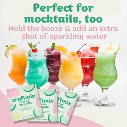 Classic Margarita Single-Serving Cocktail or Mocktail Mixer