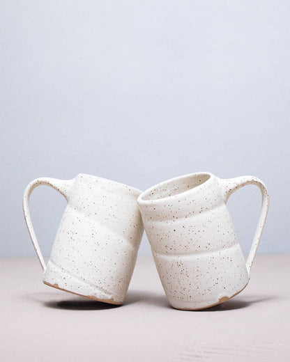 Dollop Mug in Speckled White - Hand Thrown at Pineapple Studios