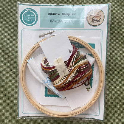 "Mushie Sampler" Craft DIY Embroidery Kit