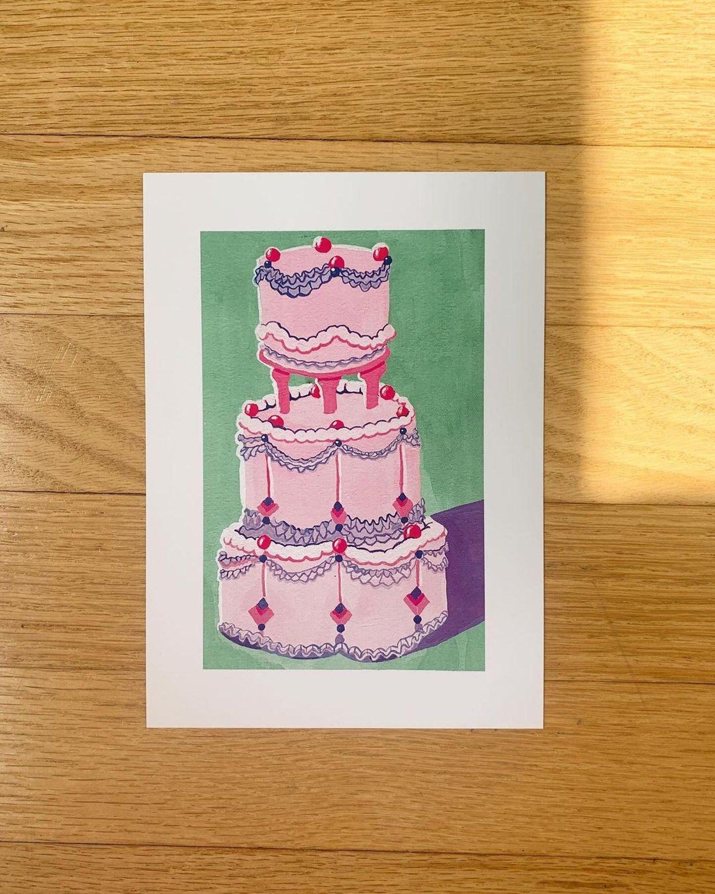 Vintage Cake 5"x7" Print by Stoughton-Raised Artist Chandler Hougan